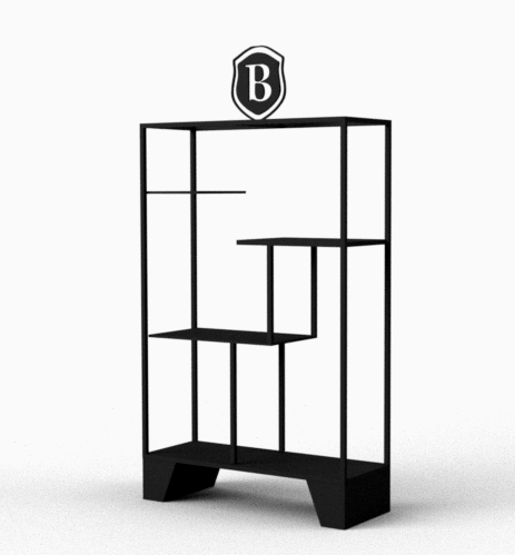 Black Modern High Tea Stand branded